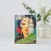 1973セビリアスペインフェリアデセビリアヴィンテージ ポストカード (スタンド正面)