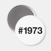 1973ハッシュタグ52年誕生日記念日 マグネット (正面/裏面)