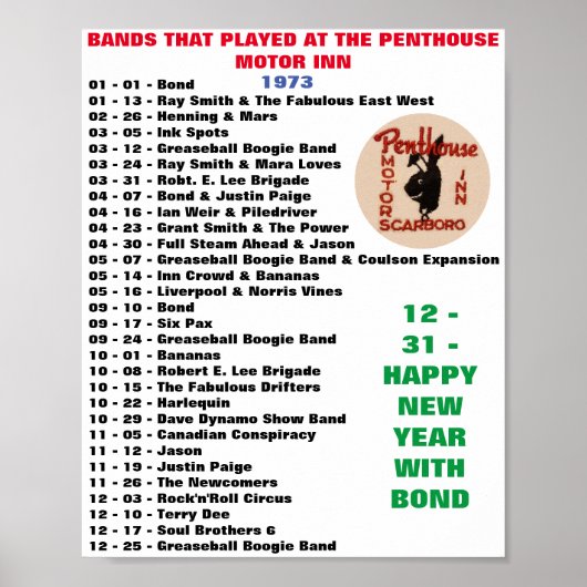 1973ペントハウス ポスター (正面)