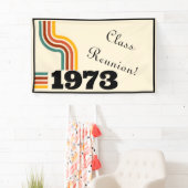 1973レトロヴィンテージポスター誕生日または懇親会 横断幕 (インサイチュ)