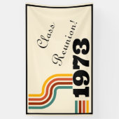 1973レトロヴィンテージポスター誕生日または懇親会 横断幕 (縦)