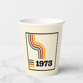 1973レトロヴィンテージポスター誕生日または懇親会 紙コップ