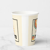 1973レトロヴィンテージポスター誕生日または懇親会 紙コップ (右)