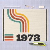 1973レトロヴィンテージポスター誕生日または懇親会 薄葉紙 (クラフト)