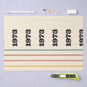 1973レトロヴィンテージポスター誕生日または懇親会 薄葉紙 (クラフト)