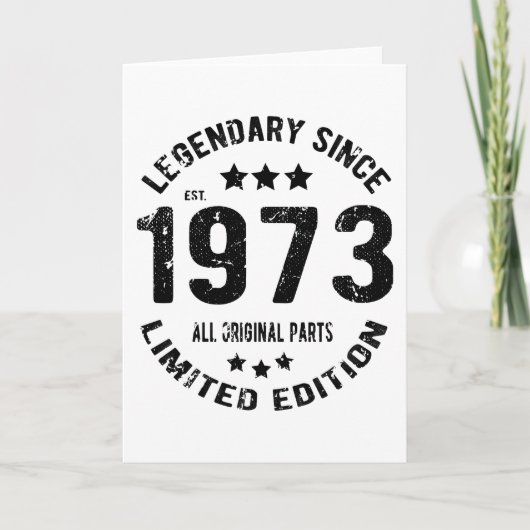 1973ヴィンテージ誕生日 カード (正面)
