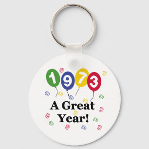 1973年すばらしい年の誕生日 キーホルダー