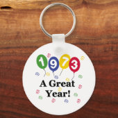 1973年すばらしい年の誕生日 キーホルダー (正面)