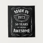 1973年に製作された素晴らしい50年 2023年誕生日おめでとう タペストリー (正面)