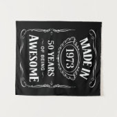 1973年に製作された素晴らしい50年 2023年誕生日おめでとう タペストリー (正面(横))