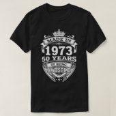 1973年に50番目の生素晴らし児として作られる Tシャツ (デザイン正面)