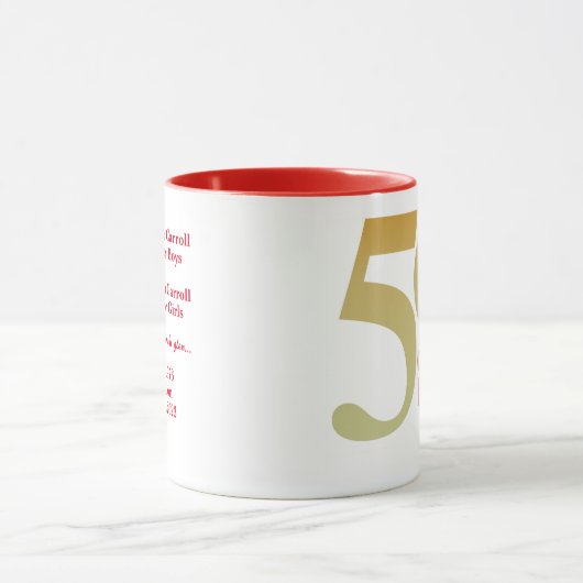 1973年のクラス50番目の懇親会コーヒーマグ マグカップ (中央)