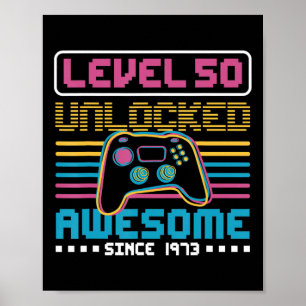 1973年のゲーム素晴らし誕生以降のレベル50のロック解除 ポスター