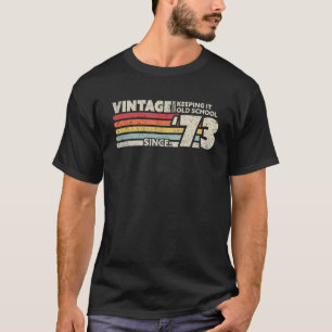1973年のヴィンテージ保は73年の頃から古い学校だ Tシャツ