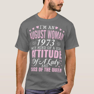 1973年の女威厳がある性アティトゥを思い浮かべる Tシャツ