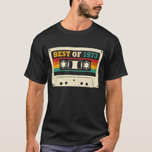 1973年の49最高の誕生日テープ49年 Tシャツ (正面)