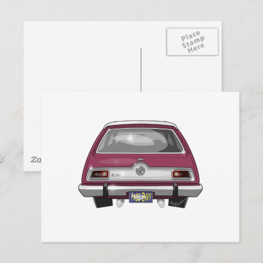 1973年のAMC Gremlin ポストカード (正面/裏面)