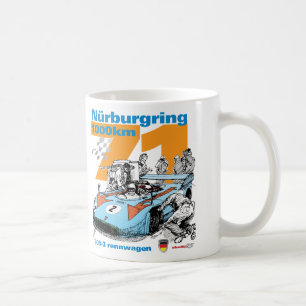 1973年のNurburgring 1000のkmポルシェ908-3 コーヒーマグカップ