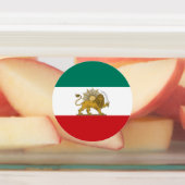 1973年イランの旧ペルシャ国旗の丸め ラベル (貼付)