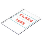 1973年クラス ノートブック (左側)