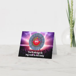 1973年パーソナライズされたのレトロヴィンテージ誕生日50 サンキューカード