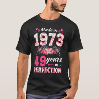 1973年フローラ49誕生日49歳Wom製 Tシャツ