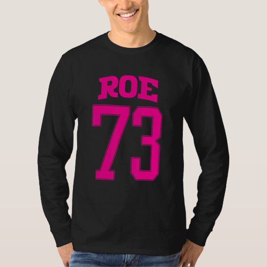 1973年プロチョイス中絶ローフェミニスト女子 Tシャツ (正面)