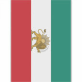 1973年ペルシャ国旗 シール (正面)