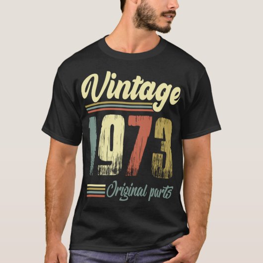 1973年ヴィンテージ 1973年オリジナルパーツ Tシャツ (正面)