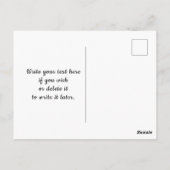 1973年以来のヴィンテージヘッドホン ポストカード (裏面)