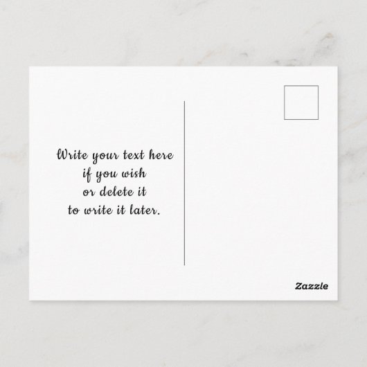 1973年以来のヴィンテージ ヘッドホン ポストカード (裏面)