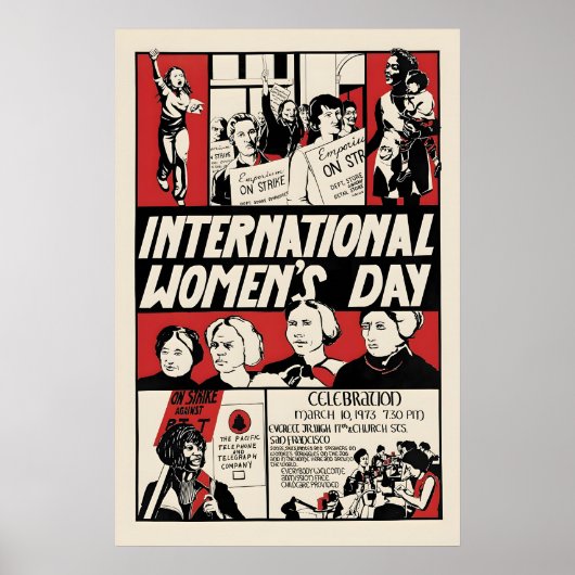 1973年政治ポスター 国際女性デー ポスター (正面)