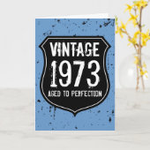 1973年熟成誕生日グリーティングカードマン カード (黄色い花)