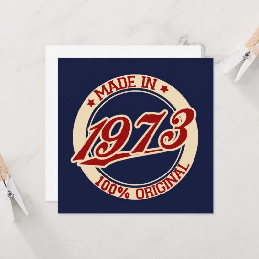 1973年製 カード (正面/裏面インサイチュ)