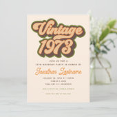 1973年製 ビンテージ 50歳の誕生日 招待状 (スタンド正面)