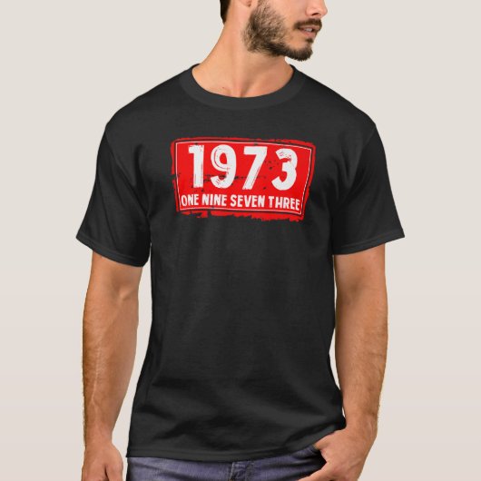 1973年誕生女子男性へB素晴らし年 Tシャツ (正面)