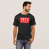 1973年誕生女子男性へB素晴らし年 Tシャツ (正面フル)