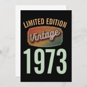 1973年限定ヴィンテージ生誕年モデル 招待状 (正面/裏面)