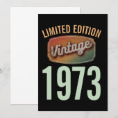 1973年限定復刻版 ヴィンテージ 誕生年モデル 招待状 (正面/裏面)