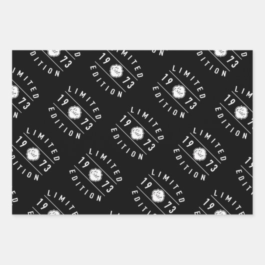 1973年限定版50誕生日 ラッピングペーパーシート (正面)
