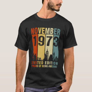 1973年11月50歳素晴らし Tシャツ