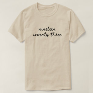1973年19回73中絶の権利Tシャツ Tシャツ