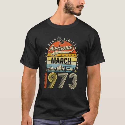 1973年3月以素晴らし降の一種 Tシャツ (正面)