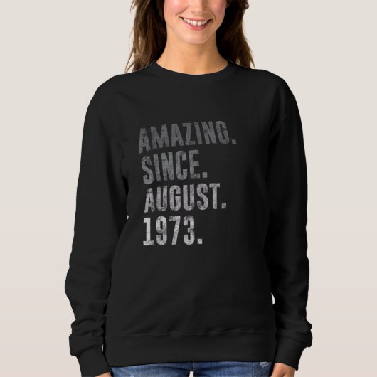 1973年49威厳がある番目の誕生日ヴィンテージ19 スウェットシャツ (正面)
