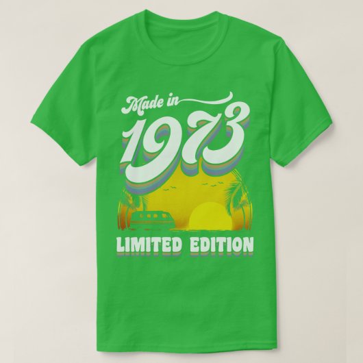 1973年50誕生日ギフト50歳50誕生日 Tシャツ (デザイン正面)