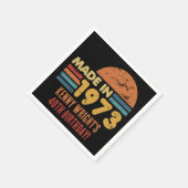 1973年50誕生日製 スタンダードカクテルナプキン (角)