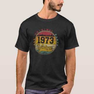 1973年50誕生日50歳の男性の女性への贈り物 Tシャツ