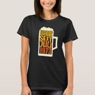 1973年7月以来49誕生日ビール伝説的 Tシャツ