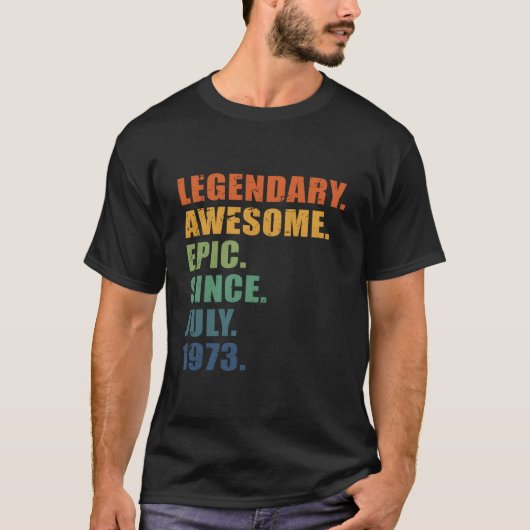 1973年7月創立50周年記念 Tシャツ (正面)
