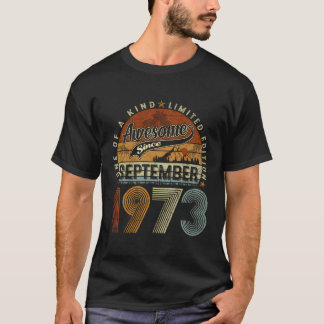 1973年9月50歳50歳の誕生日ギフト私 Tシャツ